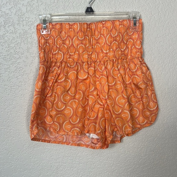 FP Movement by Free People the Way Home Shorts High Waisted Size small orange - Picture 11 of 12